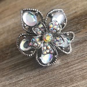 Flower stretchy ring